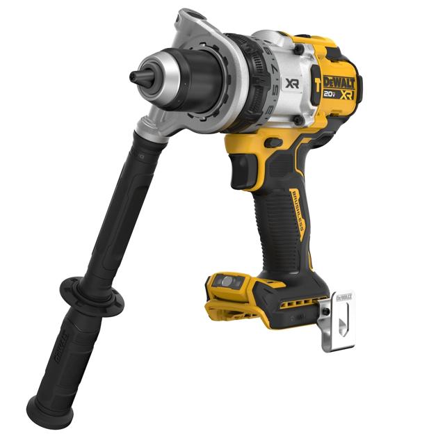 DeWalt 20V MAX XR 1/2-inch 3-Speed Hammer Drill model DCD1007B with side handle